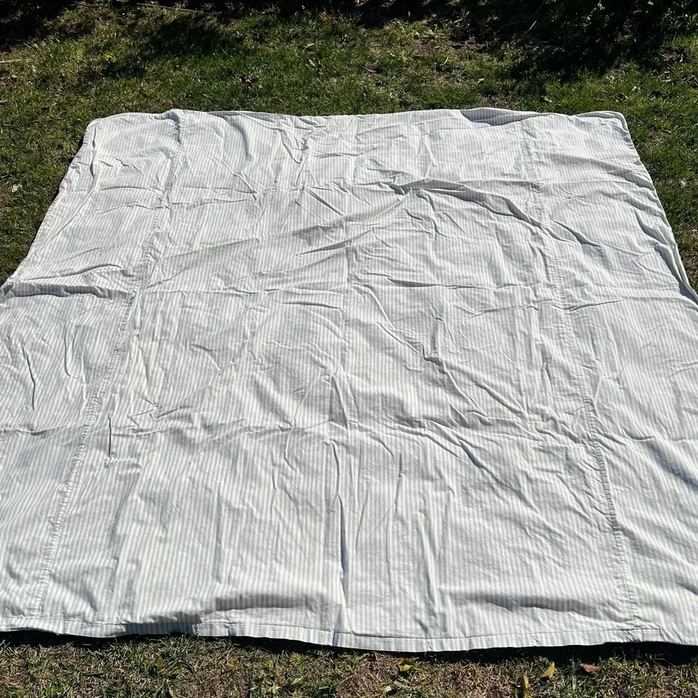 VTG Cottage Country Shabby Duvet Cover Reversible Roses Stripes Ralph Lauren?